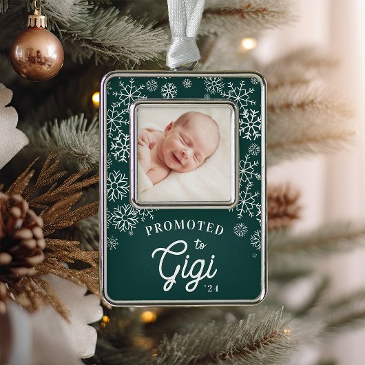 Gigi | Baby Foto Grandma Verzilverd Omlijst Ornament