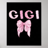Gigi Birthday Girl Matching Coquette Nk Bow  Poster (Voorkant)