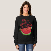 Gigi Birthday one in a Melon Watermelon Theme Boy Trui (Voorkant volledig)