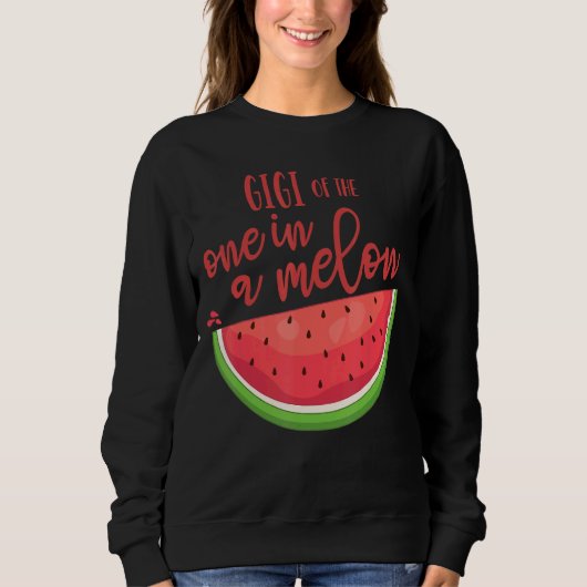 Gigi Birthday one in a Melon Watermelon Theme Boy Trui (Voorkant)
