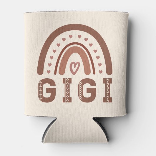 Gigi Boho Rainbow Cute Grandma Gifts Blikjeskoeler (Voorkant)