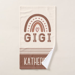 Gigi Boho Rainbow Cute Grandma Gifts Handdoek