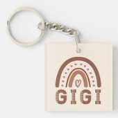 Gigi Boho Rainbow Cute Grandma Gifts Sleutelhanger (voorkant)