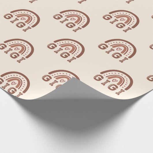 Gigi Boho Regenboog Lieve Oma Cadeaus Cadeaupapier (Hoek)