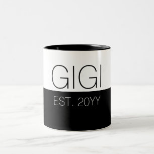 Gigi Builed   Elegant Gifts voor oma  Tweekleurige Koffiemok