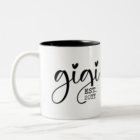 Gigi Builed | Grandma Gift Tweekleurige Koffiemok (Links)
