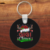Gigi Claus Christmas Lights Matching Family Xmas P Sleutelhanger (Voorkant)
