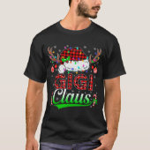 Gigi Claus Christmas Lights Matching Family Xmas P T-shirt (Voorkant)