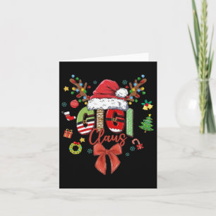 Gigi Claus Coquette Kerst Matching Familie Xmas Kaart