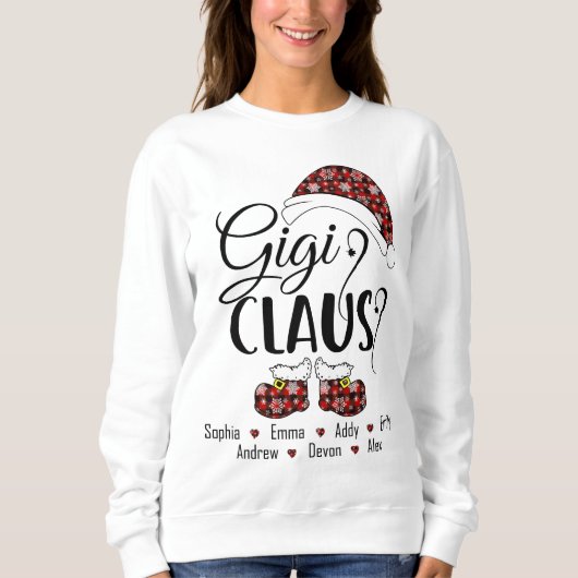 Gigi Claus Gift voor Kerstmis Trui (Voorkant)