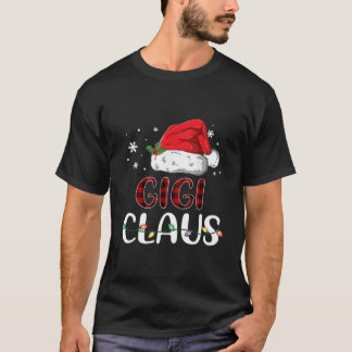 Gigi Claus Kerstman Hoed Buffalo Bijpassende Fa T-shirt