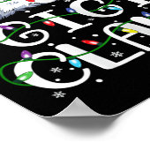 Gigi Claus Kerstman Hoed Matching Familie Xma Poster (Hoek)