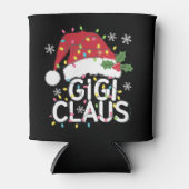 Gigi Claus Kerstverlichting Pyjama Family Matching Blikjeskoeler (Voorkant)