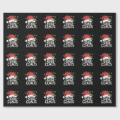 Gigi Claus Kerstverlichting Pyjama Family Matching Cadeaupapier (Vlak)