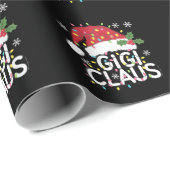 Gigi Claus Kerstverlichting Pyjama Family Matching Cadeaupapier (Rol Hoek)