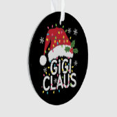 Gigi Claus Kerstverlichting Pyjama Family Matching Ornament (voorkant)