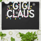 Gigi Claus Kerstverlichting Pyjama Family Matching Theedoek (Gevouwen)