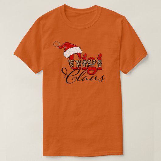Gigi Claus Merry Kerstmis Funny Ma Lover Santa H T-shirt (Design voorkant)