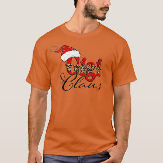 Gigi Claus Merry Kerstmis Funny Ma Lover Santa H T-shirt