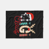 Gigi Claus Rendier Kerstmis Fleece Deken (Voorkant (Horizontaal))