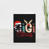 Gigi Claus Rendier Kerstmis Kaart (Voorkant)