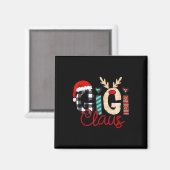 Gigi Claus Rendier Kerstmis Magneet (Voorkant / Achterkant)