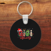 Gigi Claus Santa Claus Family Matching Christmas P Sleutelhanger (Voorkant)
