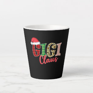 Gigi Claus Santa Hat Funny Xmas Pajama Clothing Latte Mok