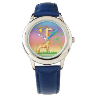 Gigi de Giraffe Leuk Kind horloge