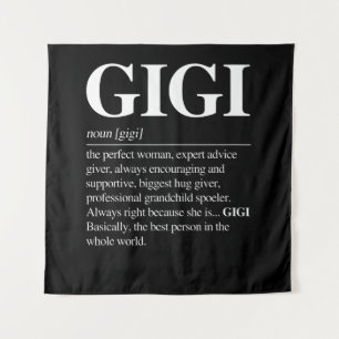 Gigi Definitie Oma Moeder Dag Cadeaus Vrouwen Wandkleed