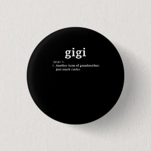 Gigi Definition Funny Grandma Moederdag Gifts Wom Ronde Button 3,2 Cm