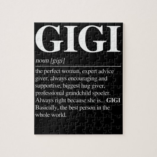 Gigi Definition Grandma Moederdag Gifts Women Legpuzzel (Verticaal)