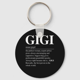 Gigi Definition Grandma Moederdag Gifts Women Sleutelhanger