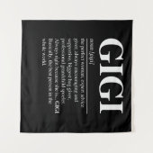 Gigi Definition Grandma Moederdag Gifts Women Wandkleed (Voorkant (horizontaal))