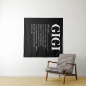 Gigi Definition Grandma Moederdag Gifts Women Wandkleed (In Situ (horizontaal))