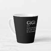 Gigi Definition T Women Gigi Gift Grandma Birthday Latte Mok (Linkerhoek)