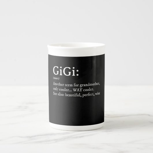 Gigi Definition T Women Gigi Gift Grandma Birthday Porselein Kop (Voorkant)