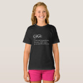 Gigi Definition T Women Gigi Gift Grandma Birthday T-shirt (Voorkant volledig)