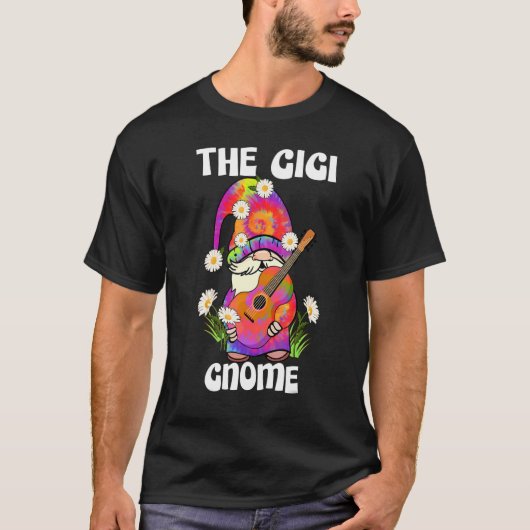 Gigi Dwerg Vrolijk Kerst Tie Dye Pyjama T-shirt (Voorkant)