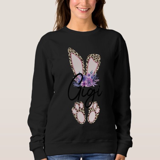 Gigi Easter Leopard Bunny Gigi Paasdag Trui (Voorkant)
