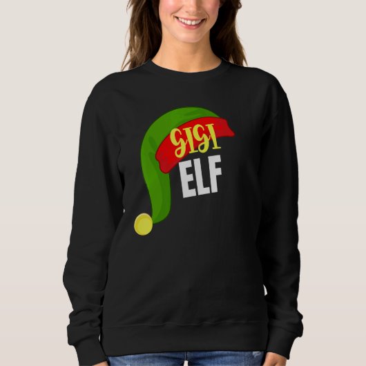 Gigi Elf Matching Family Group kerstparty Paj Trui (Voorkant)