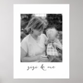Gigi en mij gepersonaliseerde Afbeelding cadeau vo Poster (Voorkant)