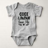Gigi en Papaw Love mij Romper (Voorkant)
