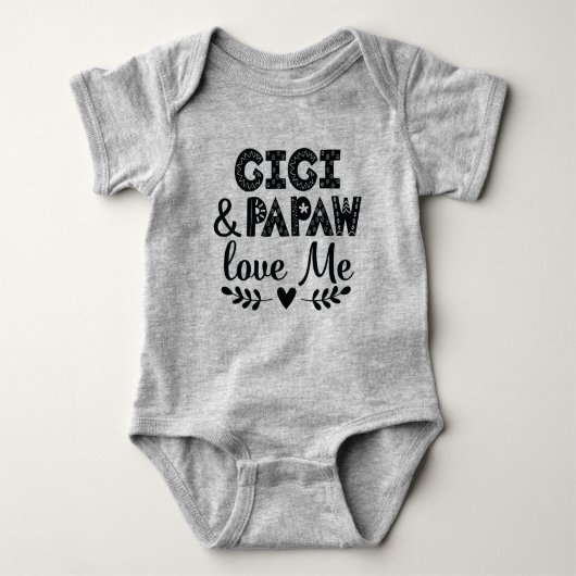 Gigi en Papaw Love mij Romper (Voorkant)