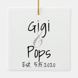 Gigi en Pop First Grandchild Ornament