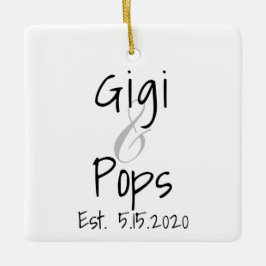 Gigi en Pop First Grandchild Ornament