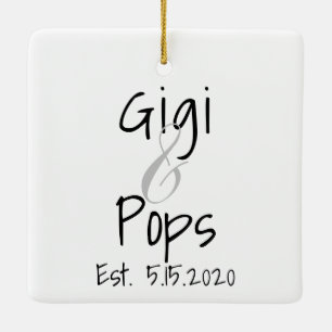 Gigi en Poppen First Grandchild Ornament