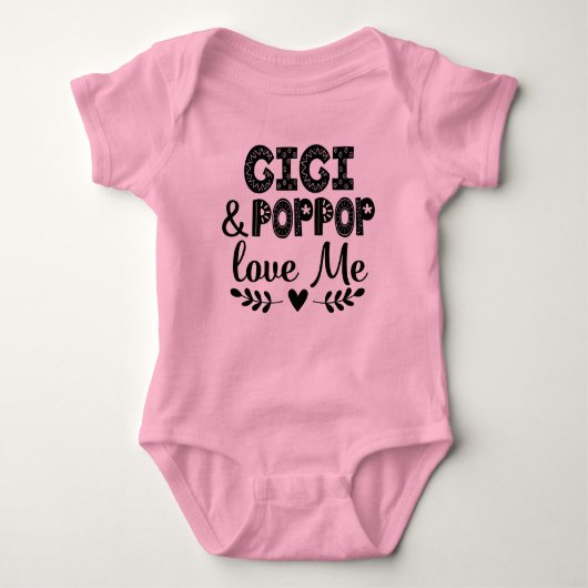 Gigi en PopPop Love Me Romper (Voorkant)