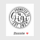 Gigi Est 2024, Zwangerschapsaankondiging voor Gigi Sticker (Vel)
