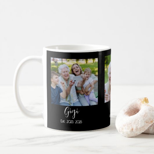 Gigi Established Script Black 3 Foto Koffiemok (Met donut)